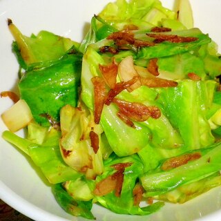 春キャベツと桜えびの炒め物